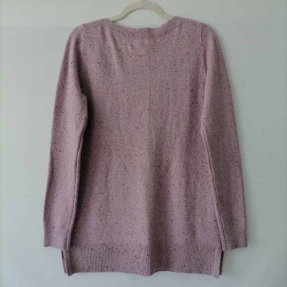 NWT Loft Women's Pink Long Sleeve Crew Neck Pullover Sweater Size M - Picture 4 of 6